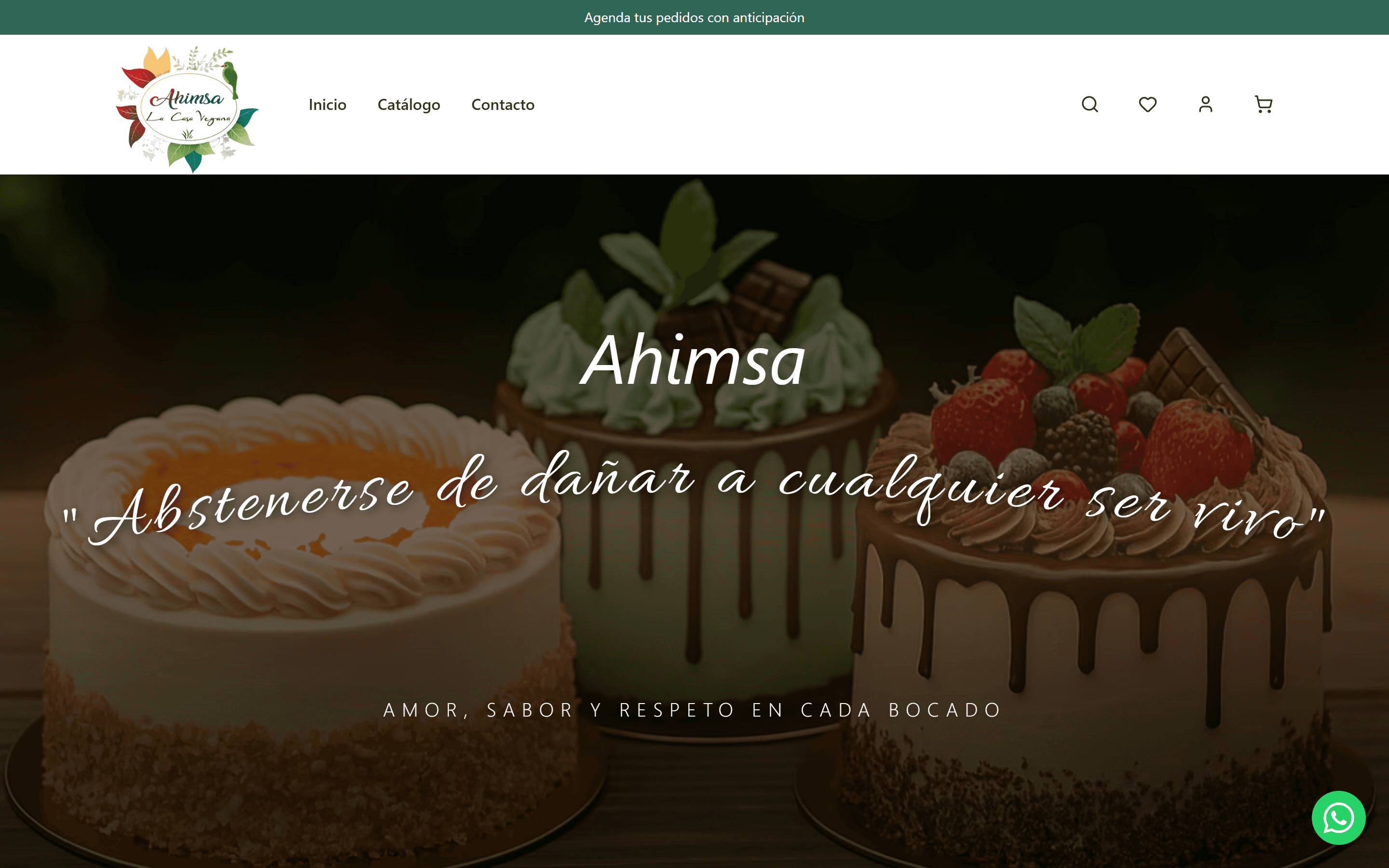 Sitio web de Ahimsa Vegana